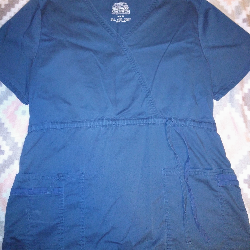 Blue Scrub Top